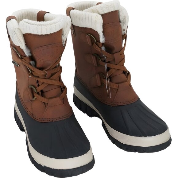 Lugz Stormy Duck Toe Waterproof Boots Peanut/Cream Women's US 7M - Picture 1 of 6